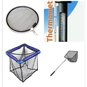 Håver og termometer