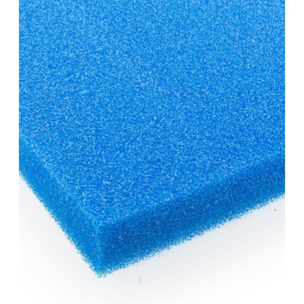 Filtermatte Bl� 100x40 cm 5cm tykk / Grov skummgummi 