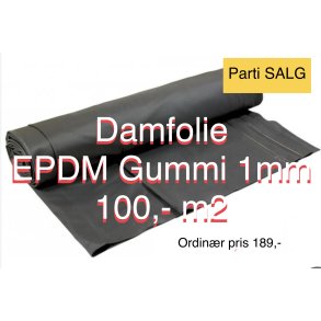 Damfolie EPDM Gummi / 6 meters bredde / 1mm tykkelse  / Ru Spania modell fra Elevate 