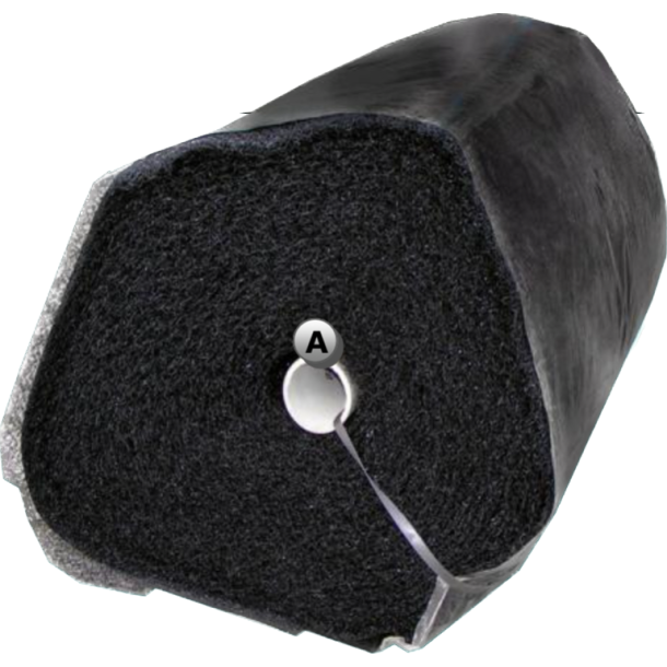 Nylon matte til damkanten / 1 meters bredde 