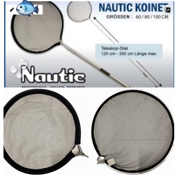 Nautic pro h�v sett / 1 stk teleskop 120-305cm + 2 Stk  � 60 cm nett 