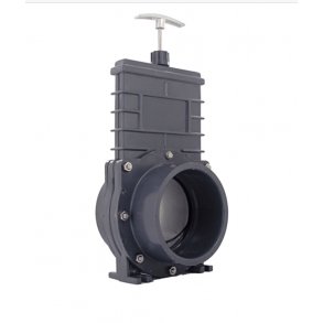 Skyveventil 110mm / stl spjell / demonterbar 