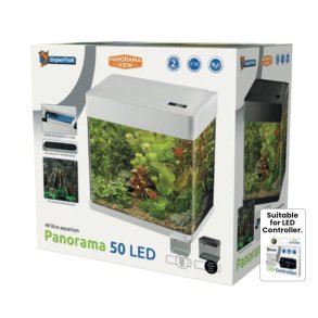 Akvarie sett  / Startpakke  Panorama 50 / Hvit 