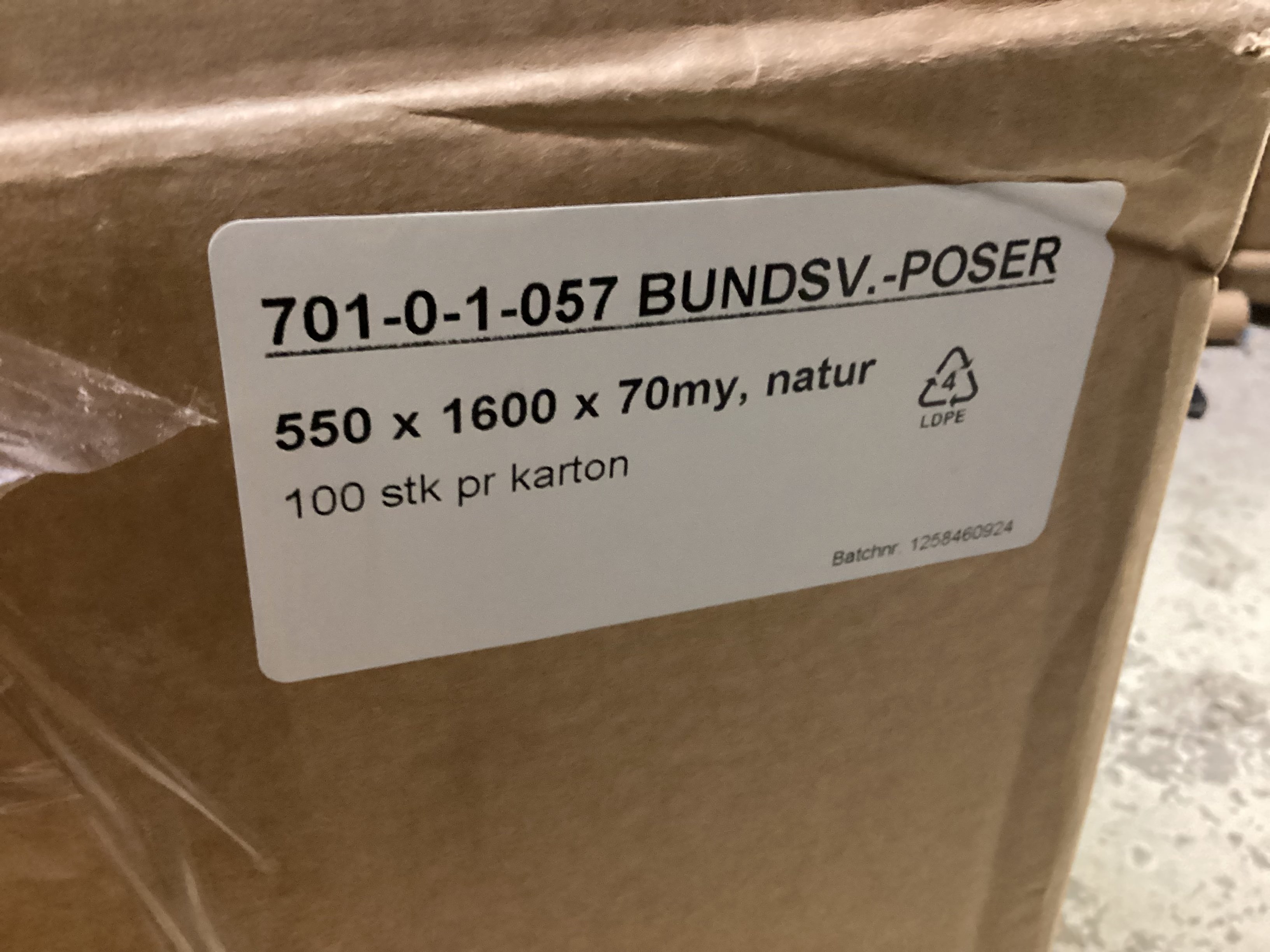 Fiskepose Transport KOI BAG 55 x 160 cm / 70my + 2 Syltestrikk