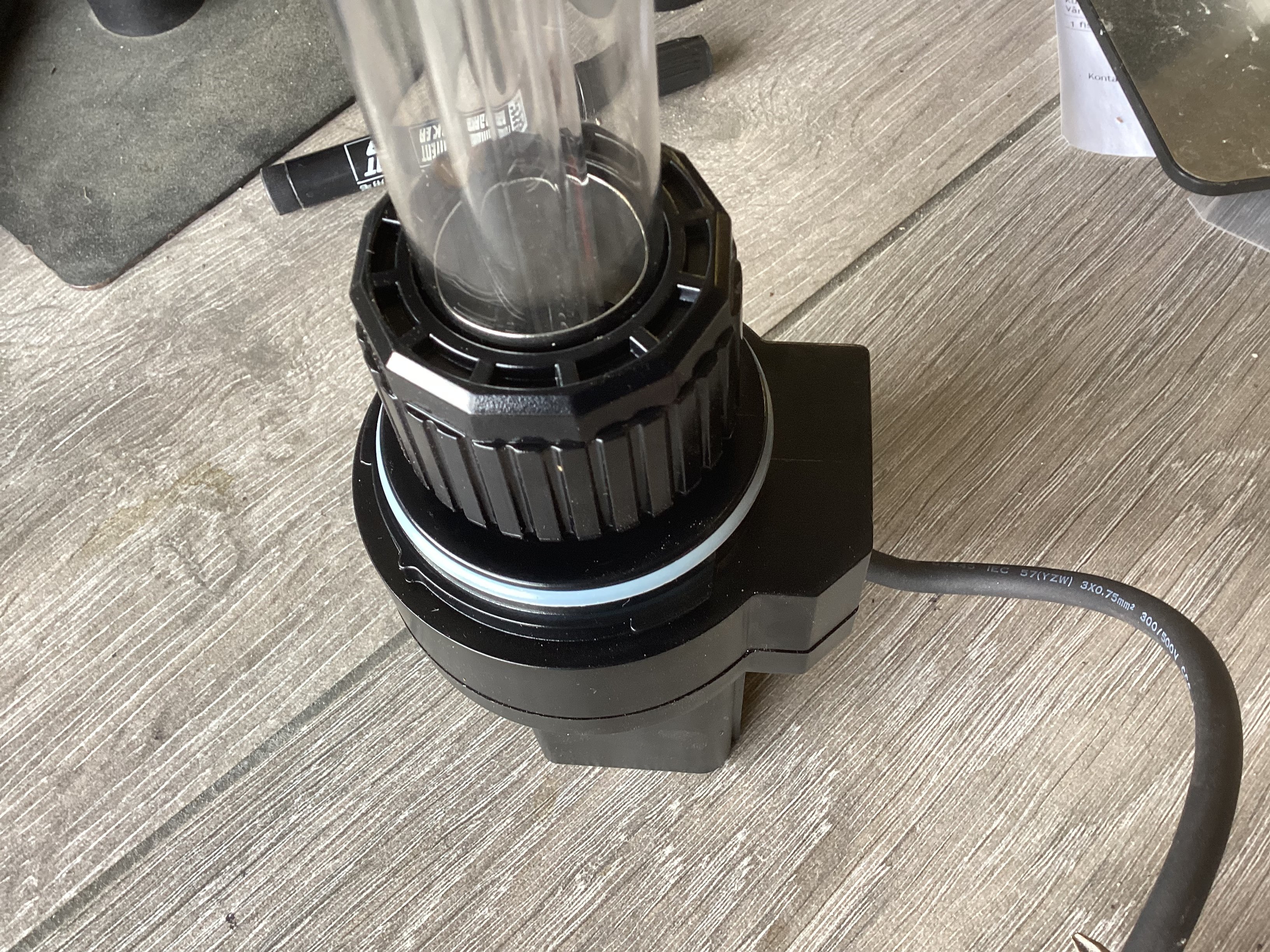 Quartsglass til Trykkfilter 25L / 11w  . Produsert etter 2024 