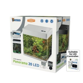 Akvarium sett  / Startpakke Panorama 20 / Hvit 