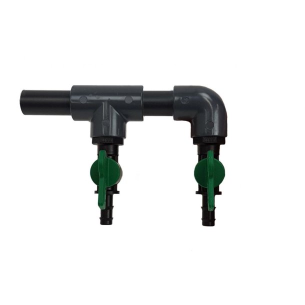 20mm Luftmanifoil 2-veis  pvc / 8mm / 20