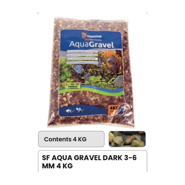 SF Aqua Gravel / 4kg / Dark 3-6mm 