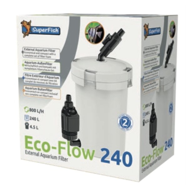 Utvendig Filter Eco-Flow 240 (240L) Superfish 