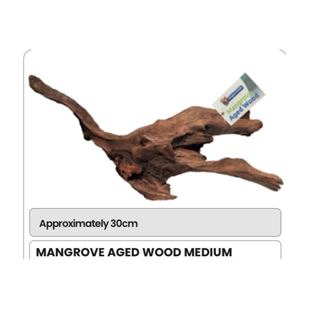 Akvarie rtter ekte / Mangrove M ca 30cm 