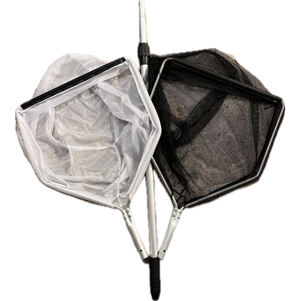 Hv 40cm Finmasket  + Hv 40cm Grovmasket + Skaft 