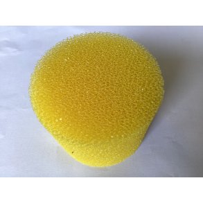 Universal forfilter til fontenepumper / Gul fin / 80mm 