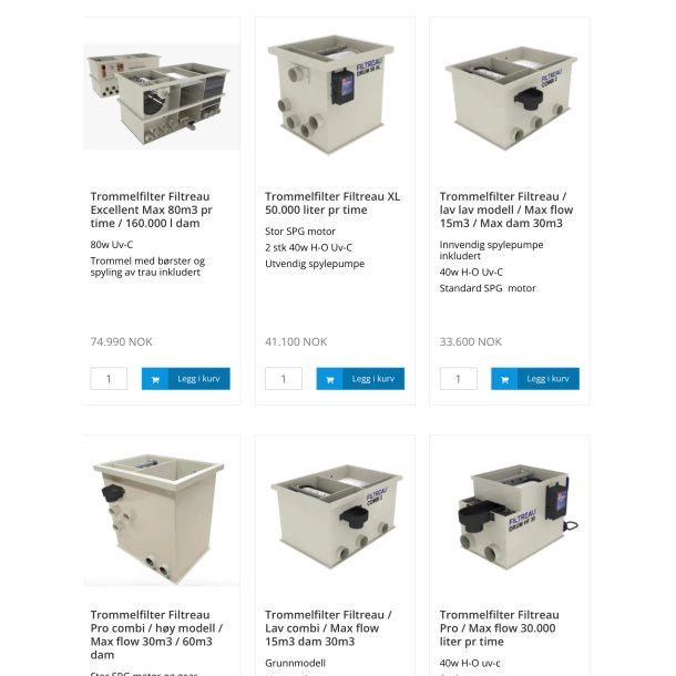 Avansert filtertekknikk / Se under Trommelfilter .. 