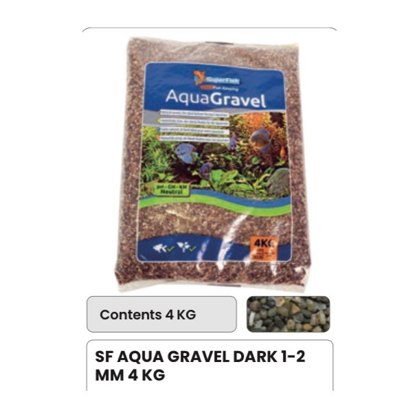 SF Aqua Gravel / 4kg / Dark 1-2mm 