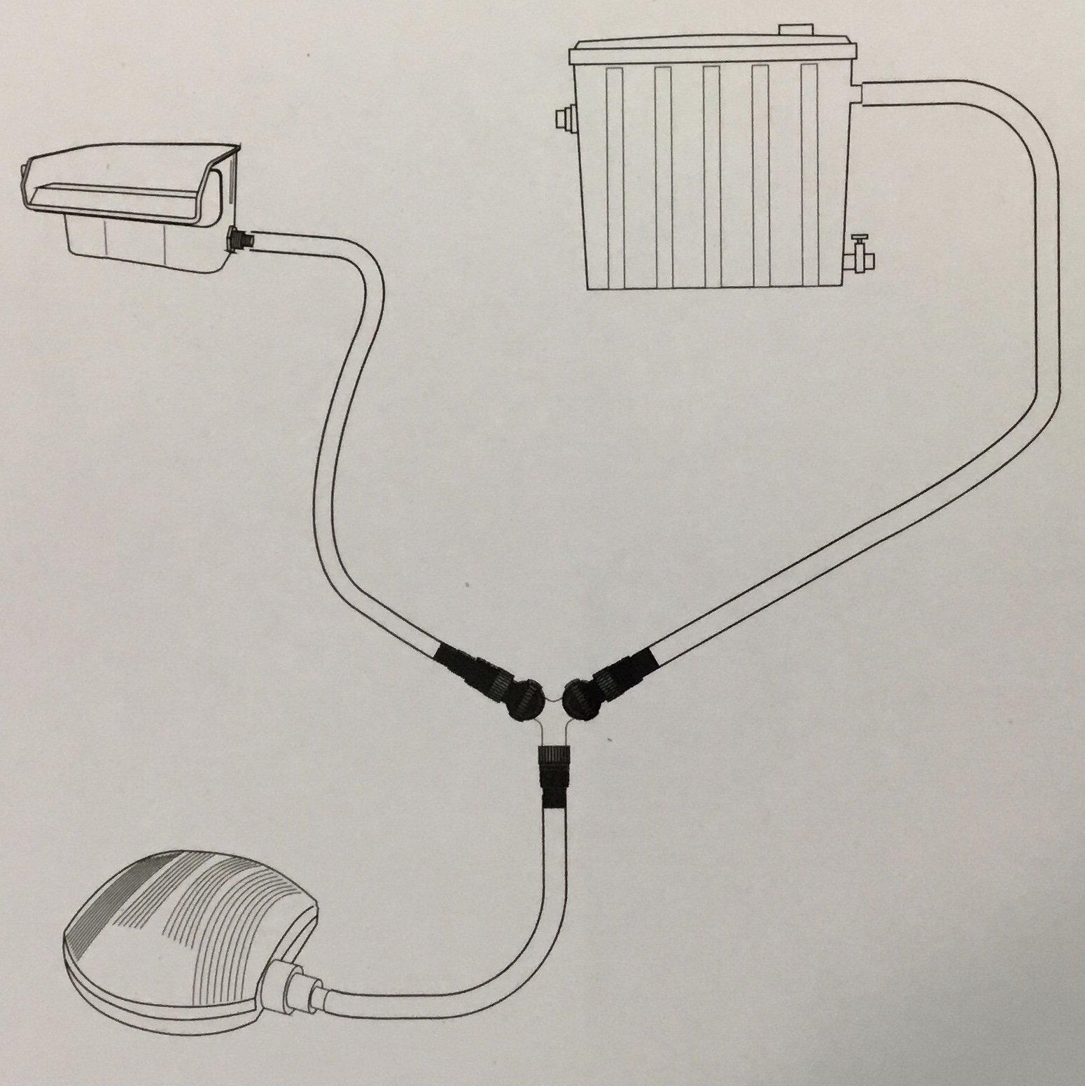Y-gren med kran 25/32/40mm 