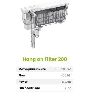 Hang on filter 200
