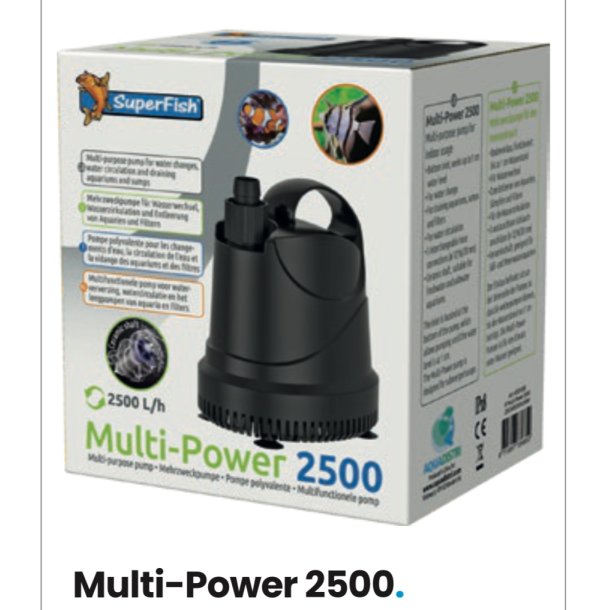 Akvarie pumpe Power Multi 2500  Liter/timen 
