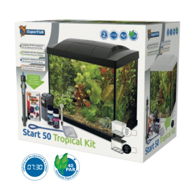 Akvarie pakke  START 50 / Sort 