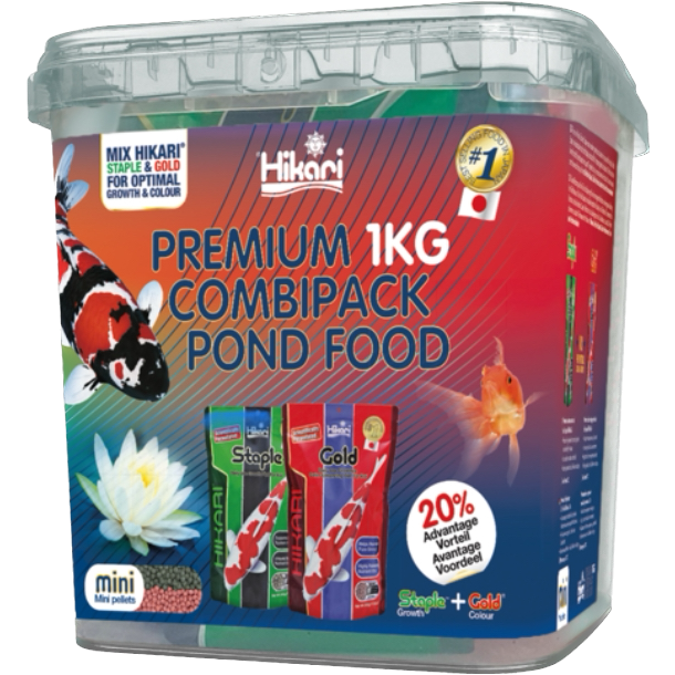 Hikari Staple &amp; Gold-blanding. 1kg Small pellets (Mini )