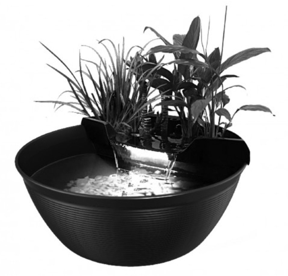 Mini vanndam med foss og lys / 24 liter 