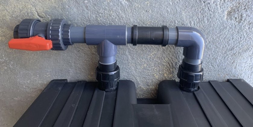 Flush ventil 50mm til PondClear 24000 og Biobox 45.000 