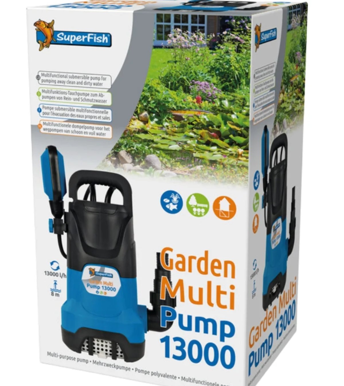 Superfish Lensepumpe / Garden Multi 13.000 liter pr Time 