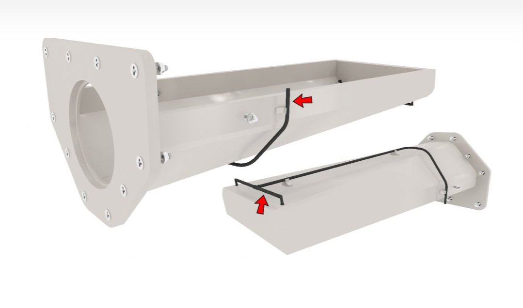 Ettermontering sett for automatisk spyling av mkkarenne i Trommelfilter 