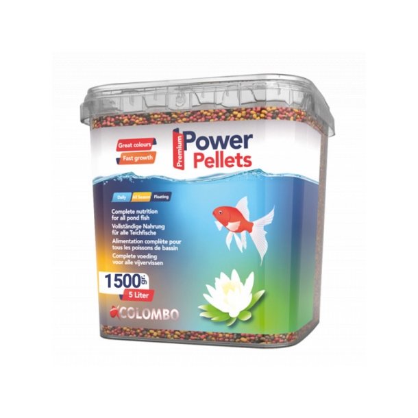 Power pellets 5 liter spann / 1500gr.