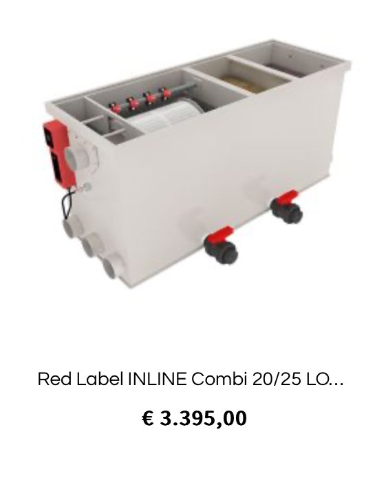 Red Label Trommelfilter INLINE Combi 20/25 | Gravity