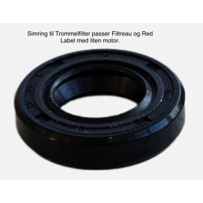 Simring til Trommelfilter / Keering NBR 12x22x5 + RVS316 veer 