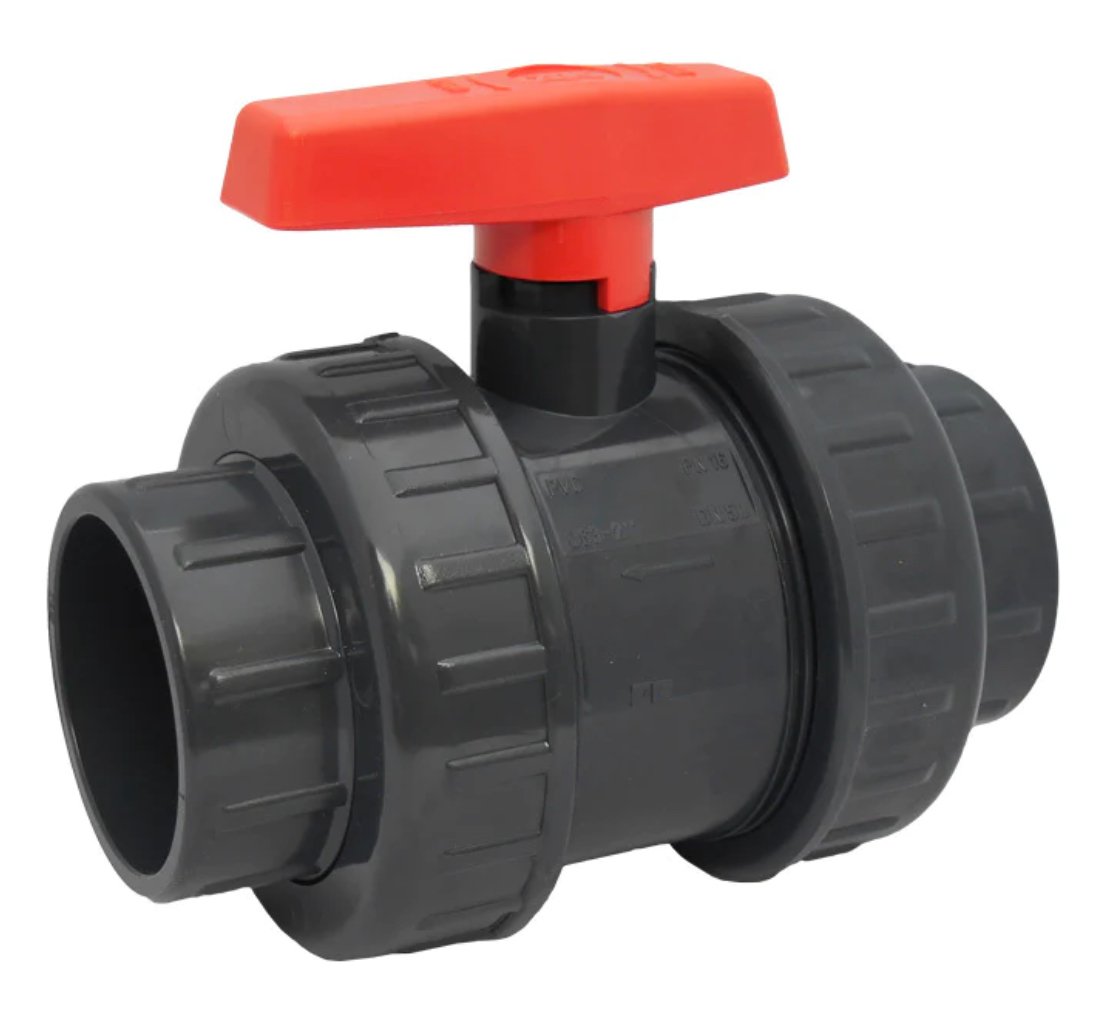 Kuleventil 50mm Industri / spesial med gjenger 1 1/2 tom 