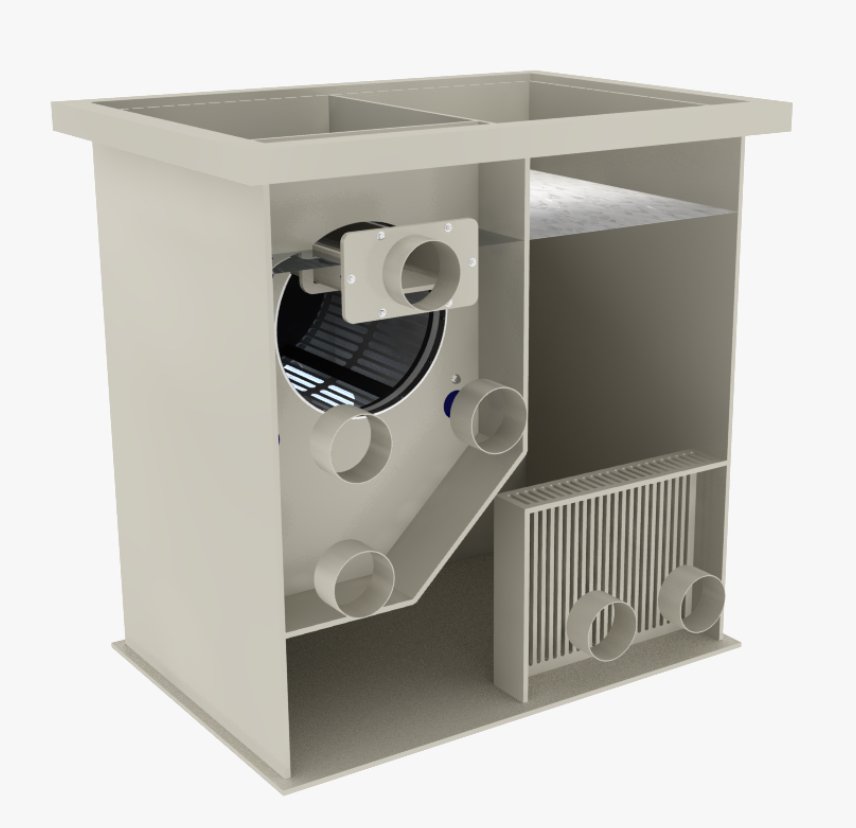 Trommelfilter  Filtreau Pro combi / h�y modell / Max flow 30m3 / 60m3 dam . Ny verson 2026 