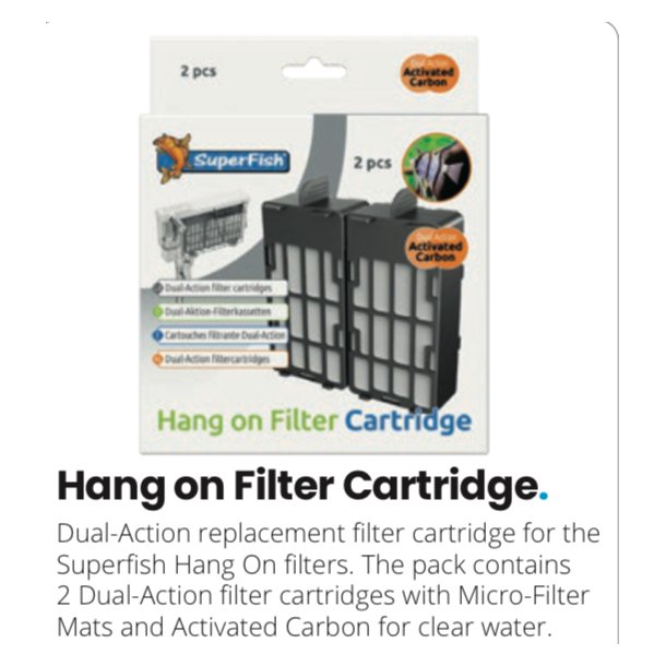 Hang on filter patron x 2