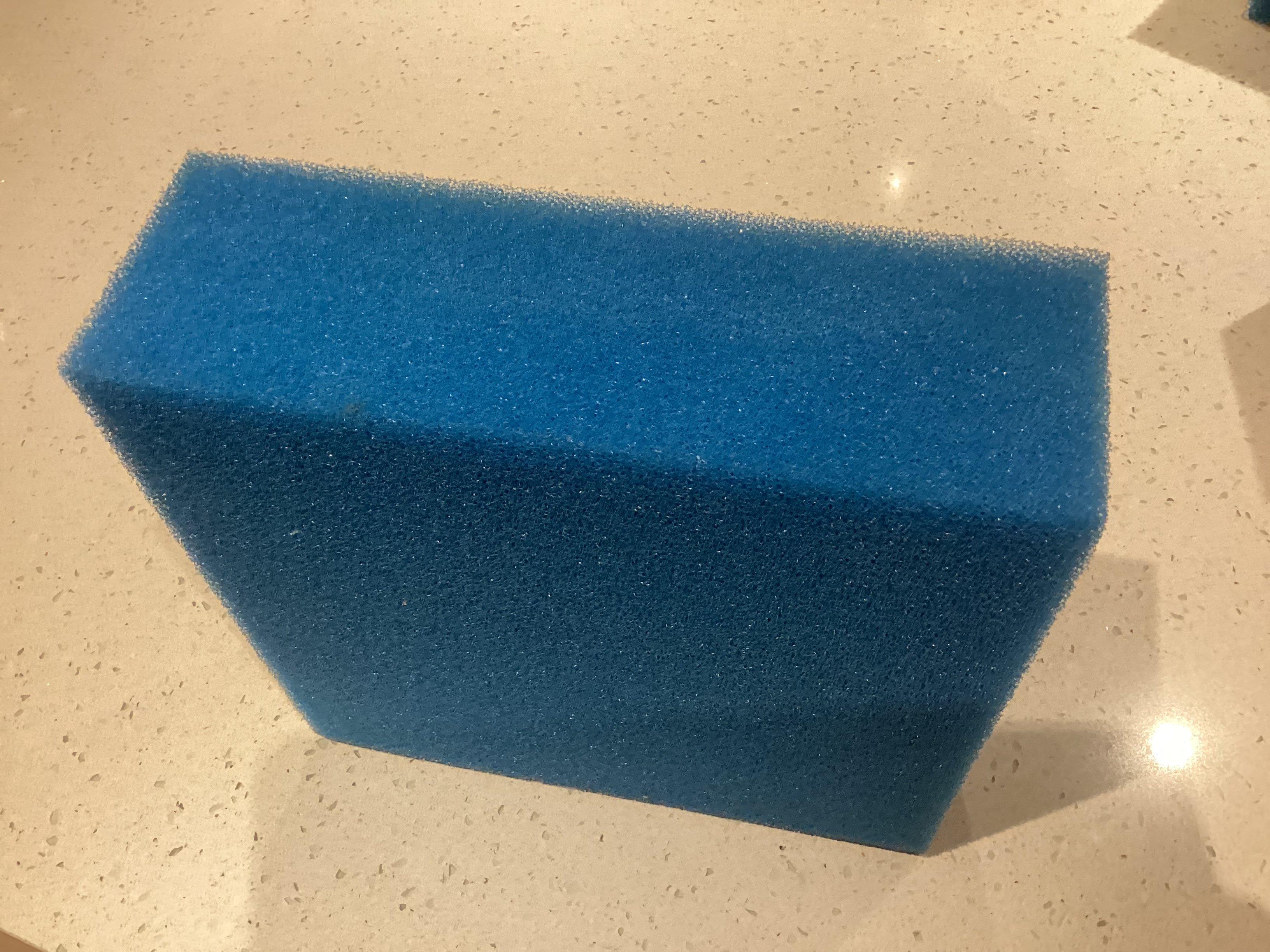 Filtersvamp bl� universal / Fin / 8x20x20 cm 