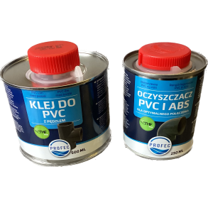 Pvc-U lim 500ml med pensel + pvc rens 250ml 