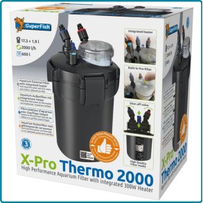 Utvendig akvariefilter med varme / X-Pro Thermo 2000