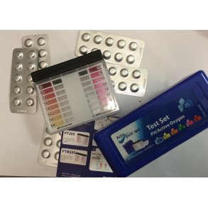 Test boks for pH og aktivt oksygen