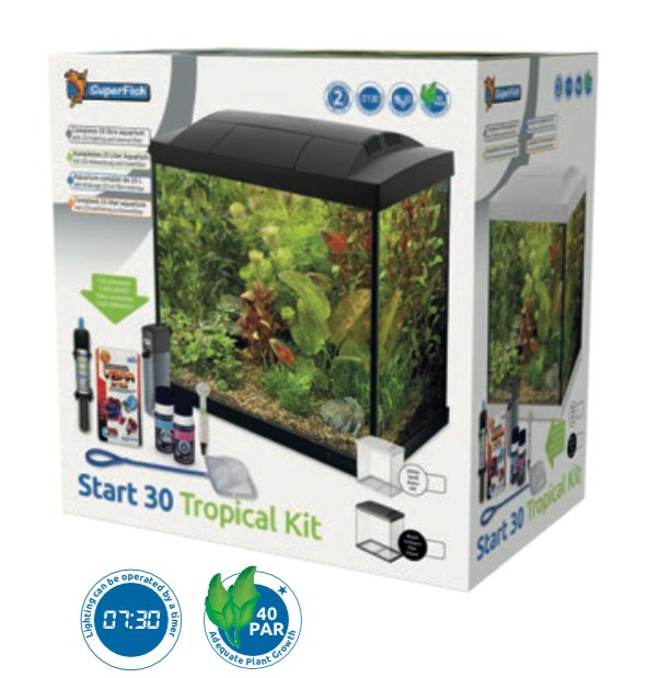 Akvarie pakke  START 30 / hvit 
