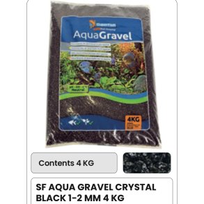 SF Aqua Gravel / 4kg / Crystal Black 1-2mm 
