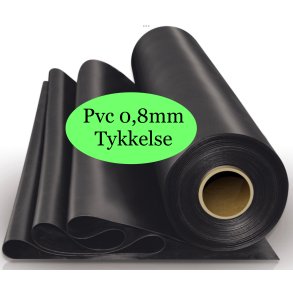 Pvc rull  Damfolie 12 x 15 meter /  0,8mm tykkelse / Hel rull 