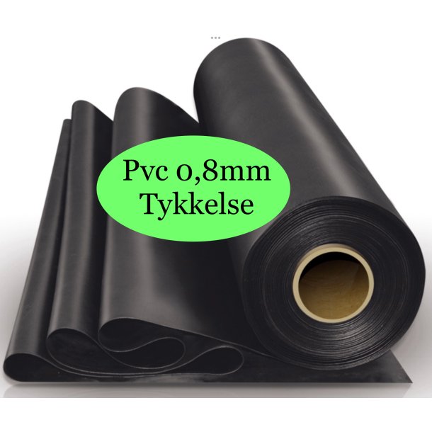 Pvc rull  Damfolie 12 x 15 meter /  0,8mm tykkelse / Hel rull 