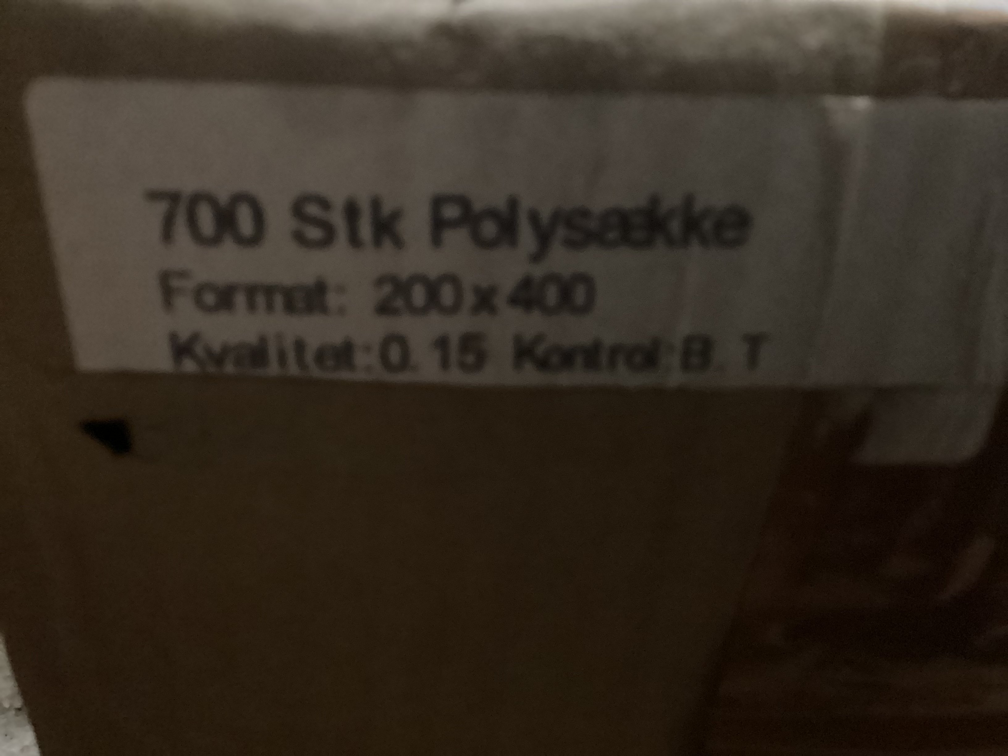 Fisk og plante pose 20 x 40 cm / solid 0,15 tykkelse 