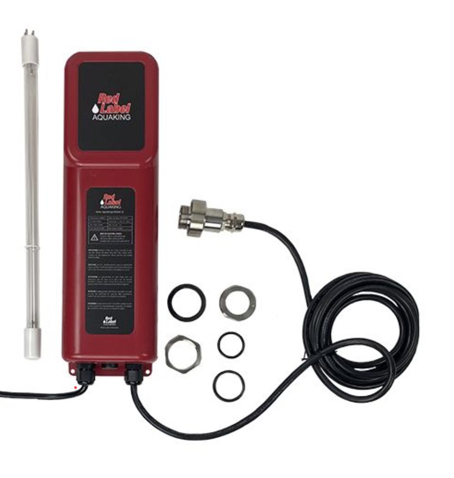 Trafo og 40w pre ( inox ) uvc som passer i Red Label Trommelfilter 