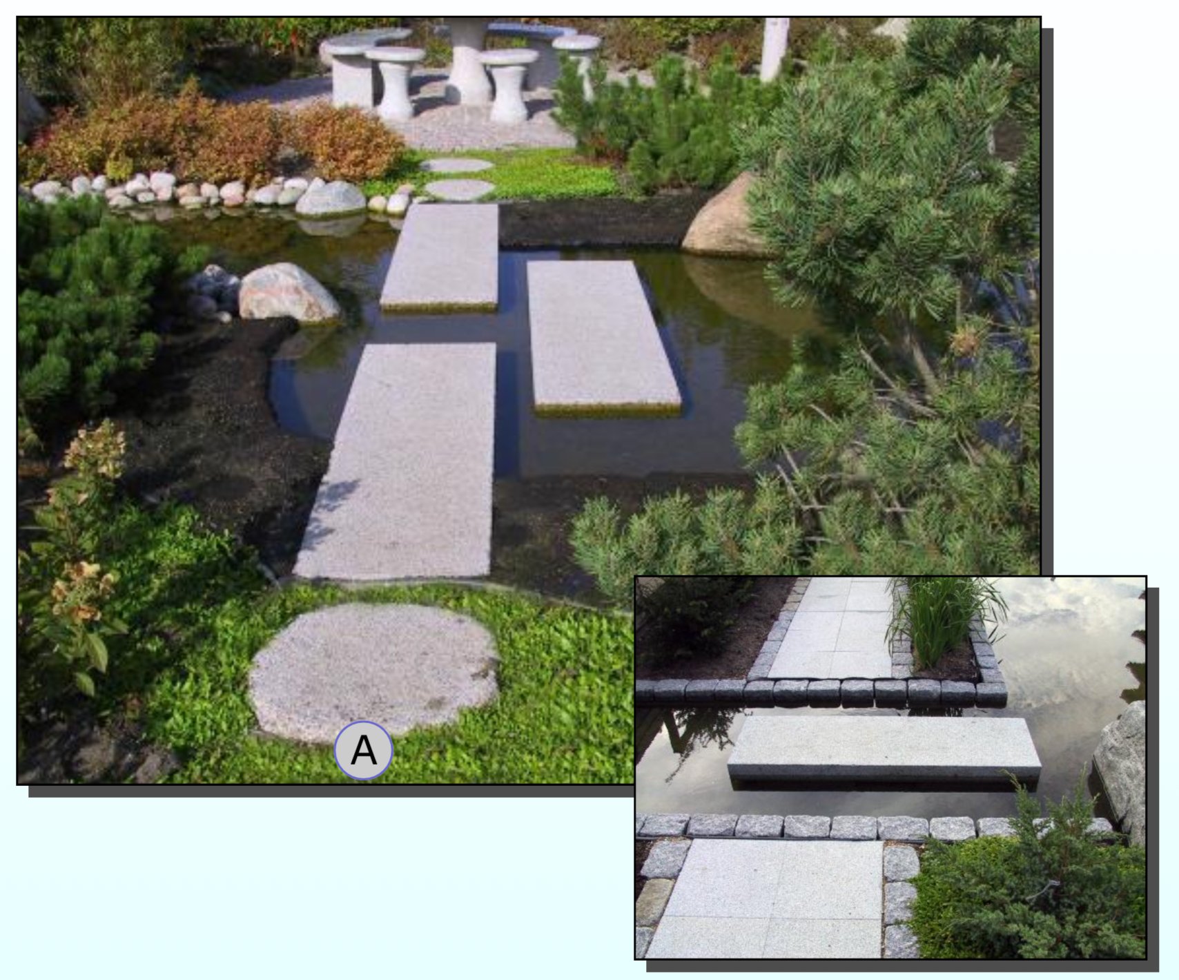 Trkk stein i granitt fra Kina 