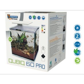 Akvarie pakke / QubiQ 60 Pro / HVIT modell