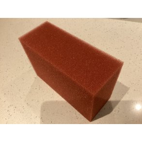 Filtersvamp r�dbrun universal / Fin / 9x15x20 cm 