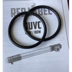 2 pakninger til inn og utgang uvc lys 80w 