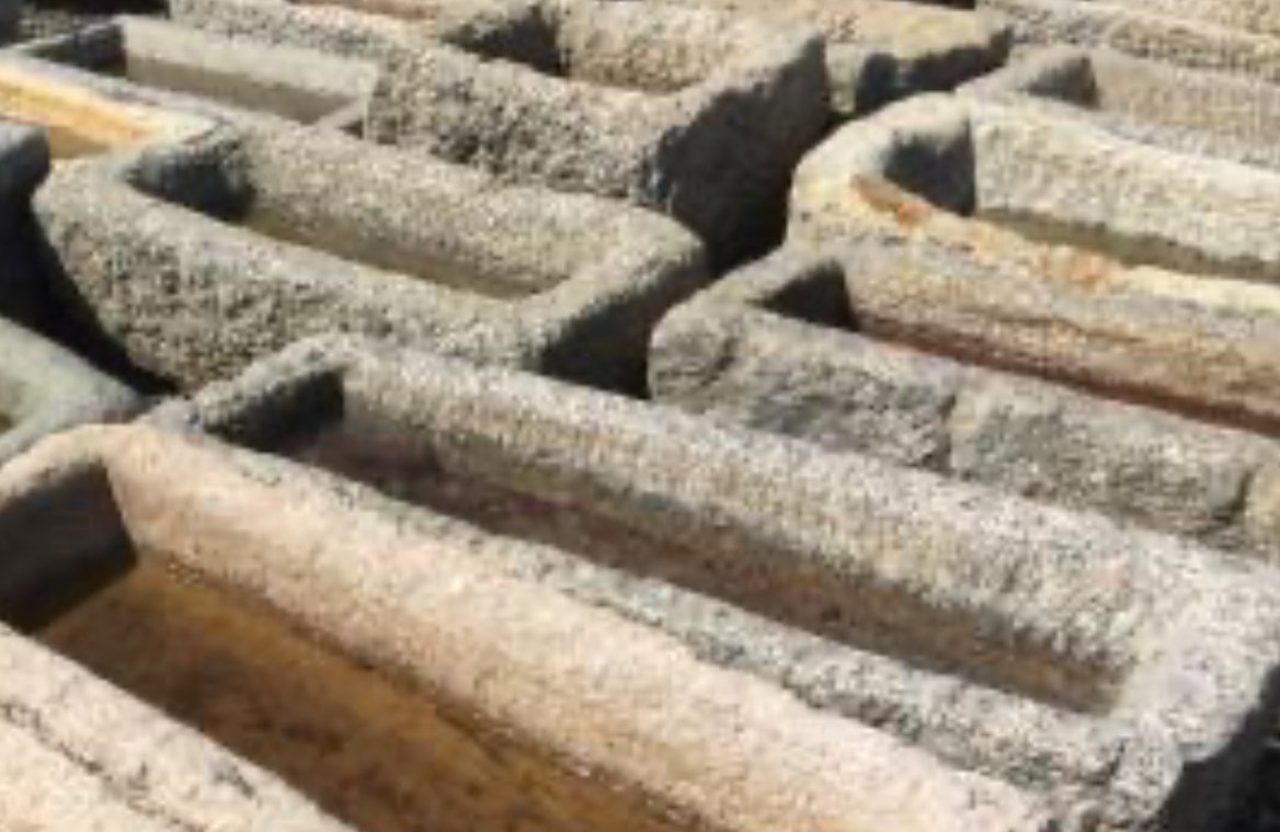 Antikk Granitt Trau 70x35 cm 