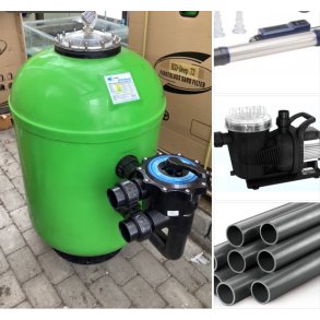 Sandfilter pakke til basseng p� 50.000 liter 