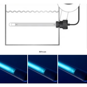  UV-C INOX Module High Output / Stainless Steel 80W / Filtreau + 3 ekstra prer 